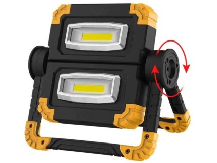 Pracovní přenosný dobíjecí LED reflektor 10W - dvojitý