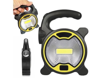 Přenosná COB svítilna 13 x 10 cm