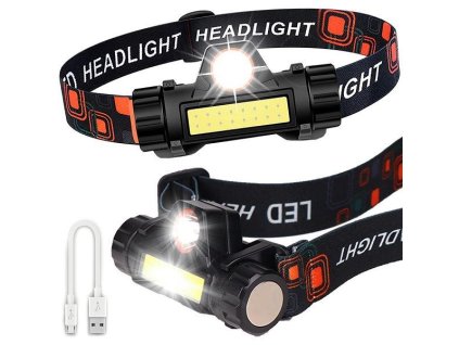 Čelovka LED COB 4v1