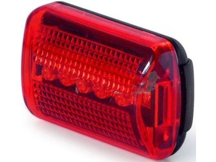 Cyklosvítilna zadní - blikačka 5xLED, napájení 2xAAA