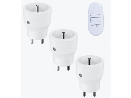 Dálkově ovládaná zásuvka - set 3ks +1x 3-kanálový D.O. Kangtai
