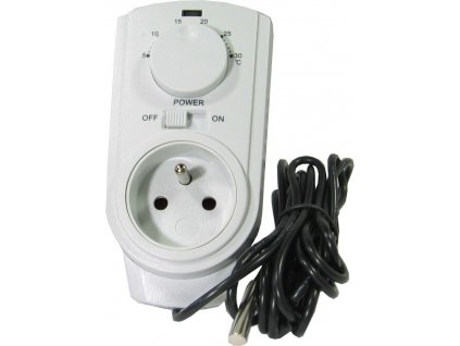 Zásuvkový termostat TH-926TE analogový se sondou