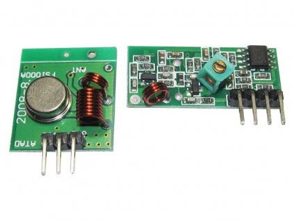 Dálkové ovládání, vysílač + přijímač 433MHz