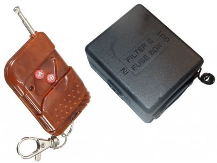 Dálkové ovládání - přijímač + vysílač 433MHz 2 kanálový, napájení 12V