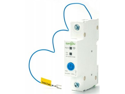 Jistič 16A 2P s ovládáním wifi na DIN lištu AT-Q-SR116WE, 90-260AC
