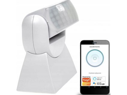 PIR čidlo ST15W nástěnné, krytí IP65, doplňkové ovládání wifi-Tuya