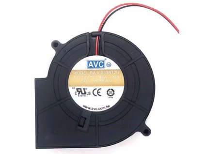 Ventilátor radiální AVC BA10033B, 97x97x33mm 12V, kuličková ložiska