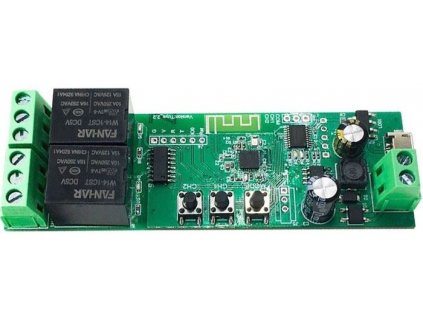 Modul TUYA wifi+RF, Android/iOS dvoukanálový