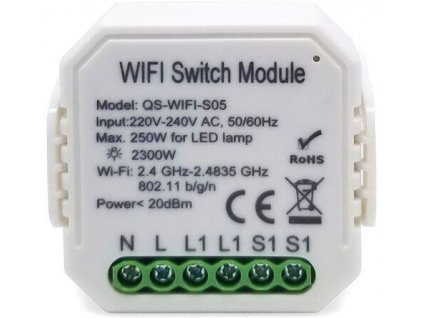 Spínač WiFi TUYA QS-WIFI-S05 se stmívačem