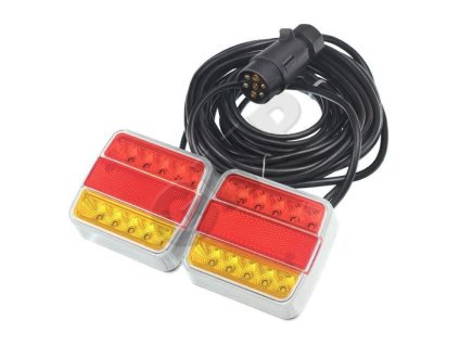 Koncové LED světla na přivěsný vozík 7,5m+2,5m na magnet