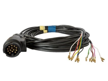 Elektrický svazek pro přívěs se zástrčkou 13/12V + Kabel 2x7m