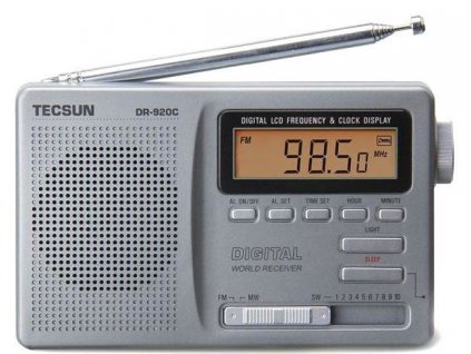 SV+KV+FM přehledový přijímač TECSUN DR-920C /světové rádio/