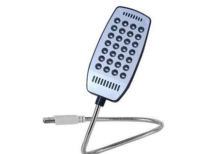 USB lampička modrá bez vypínače - LED 28x