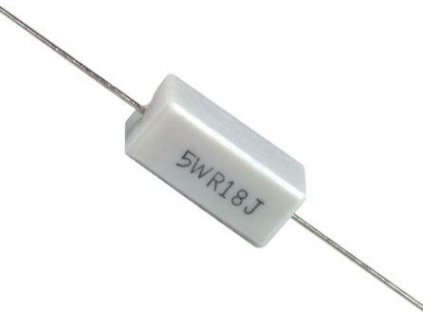 0,82R rezistor 5W drátový keramický, 5%, 400ppm, 350V