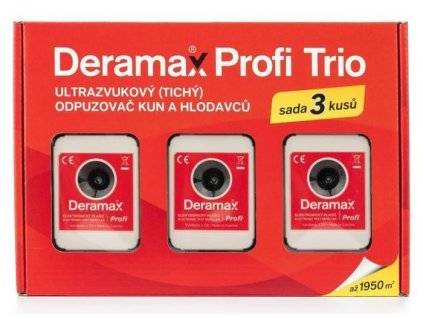 Ultrazvukový plašič kun a hlodavců DERAMAX-PROFI-TRIO