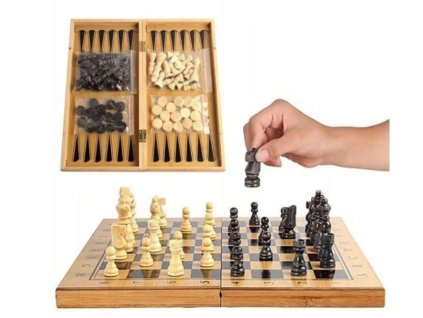 Šachy set 3v1 34x34