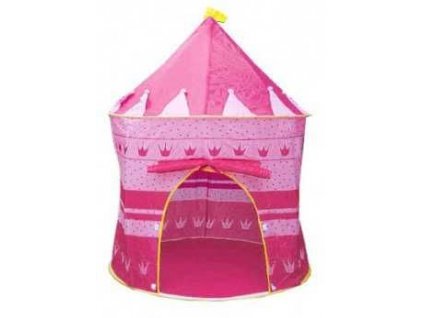 Dětský stan pro děti, zámek - ružový