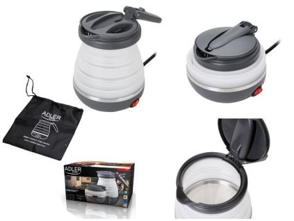 Varná konvice cestovní skládací 0,6 l 750W, ADLER