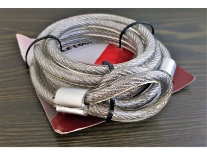 Bezpečnostní ocelové lanko zámek, 145cm/10mm