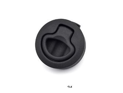 Nábytkový zámek do karavanů černý (plast), l:61mm