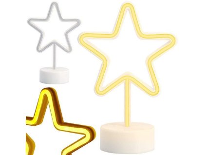 Stojící hvězda 100 led osvětlení USB 3xAA