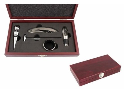 Dárková sada pro vinaře 5 v 1 červená