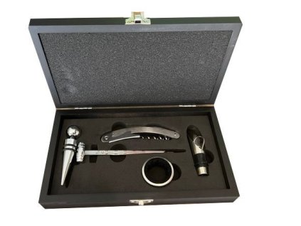 Dárková sada pro vinaře 5 v 1 černá