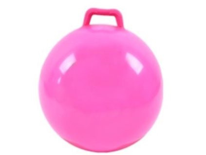 Skákací gymnastický míč, 45cm, růžový