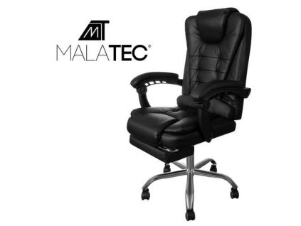 Kancelářská židle EKO kůže černá, MALATEC