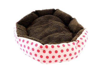 Pelíšek pro psa růžový / 33cm x 38cm x 10cm