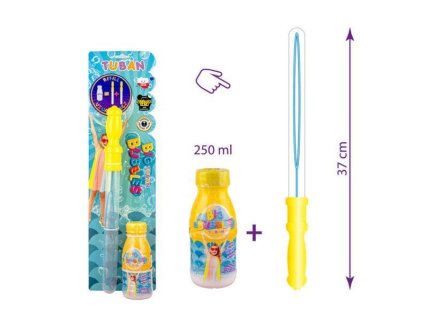 Sada na mydlové bubliny Bublifuk TUBAN 250ml Ovál