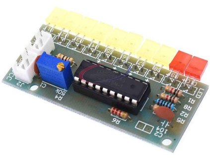 Indikátor vybuzení 10x LED 2x5mm, STAVEBNICE