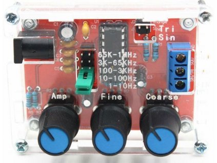 Signální generátor sinus, delta a obdélník 1Hz-1MHz s XR2206