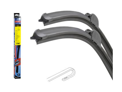 Stěrače FLAT SET (HOOK) 330+330mm