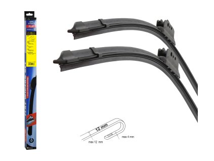 Stěrače FLAT SET (HOOK 12mm) 710+710mm