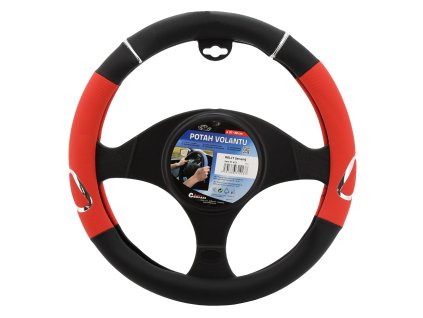 Potah volantu RALLY červený