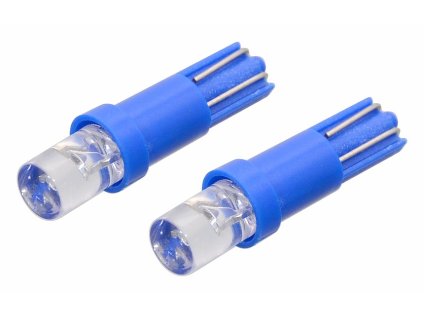 Žárovka 1LED 12V  T5  modrá  2ks
