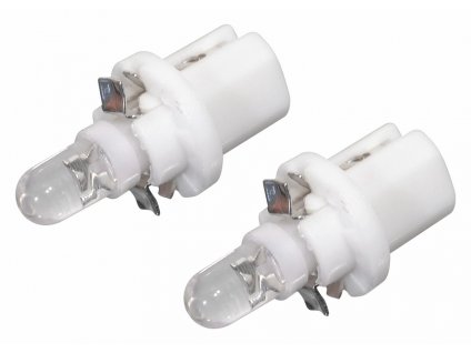 Žárovka 1LED 12V  B8,5d  bílá 2ks