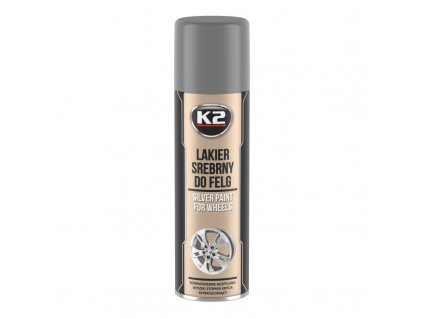 K2 SILVER LACQUER FOR WHEELS RALLY 500 ml - stříbrný lak na kola