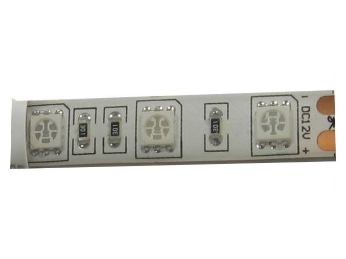 LED pásek GROW 12V 10mm plnospektrální, 60x LED5050/m, IP65, modul 5cm
