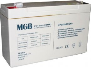 PB batéria MGB VRLA AGM 6V/12AH