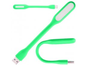 USB lampa 6x LED zelená