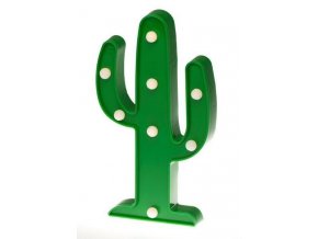 LED dekorácie kaktus, 30 cm