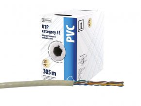 UTP kabel CAT 5E PVC EMOS měděný 305m