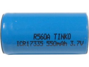 Nabíjecí článek Li-Ion ICR17335 (RCR123) 3,7V/550mAh TINKO