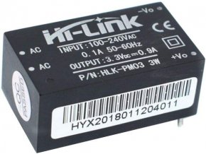 Spínaný zdroj Hi-Link HLK-PM03 3,3V/0,9A