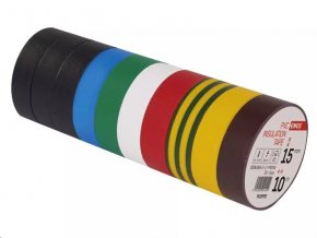 Izolační páska PVC 15/10 barevný mix, EMOS F615992, 10ks  --CENA BLISTR-