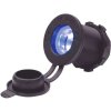 Napájecí zdířka 12V DS1011L prosvětlená, modrá