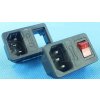 Síťový konektor IEC60320 230V na panel, pojist.pouzdro, vypínač /AS10/