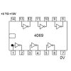 4069 - 6x invertor, DIL14 /CD4069/
